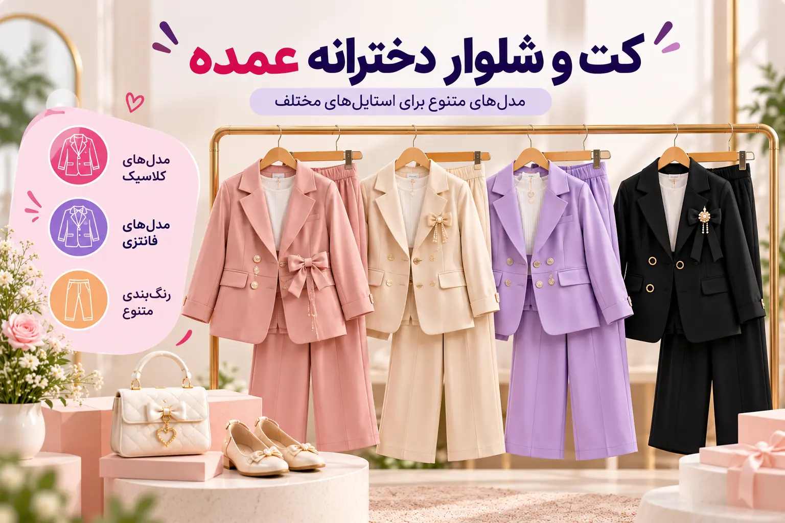 کت و شلوار دخترانه عمده - لینک ویترین